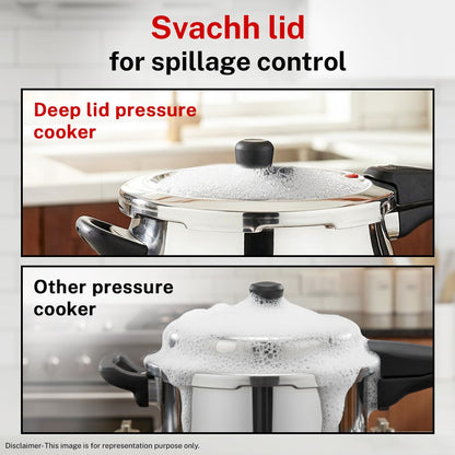 Prestige 5L Triply Svachh Outerlid Pressure Cooker Handi