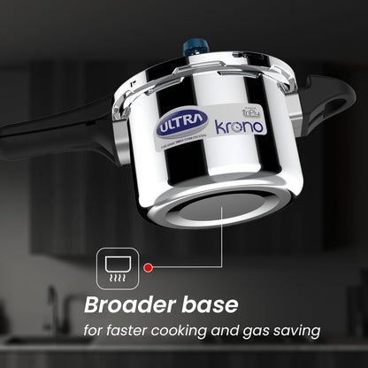 Ultra Duracook Triply Pressure Cooker Krono 3 Litre