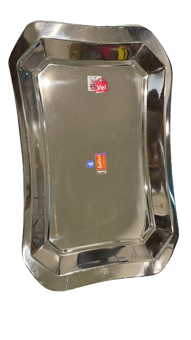 Kwality SS Safari Tray Plate No4