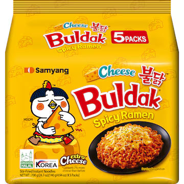 Samyang Buldak Cheese Spicy Ramen 700G - 5 Pack