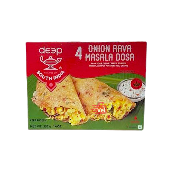 Deep Onoin Rava Masala Dosa 4Pcs Frozen