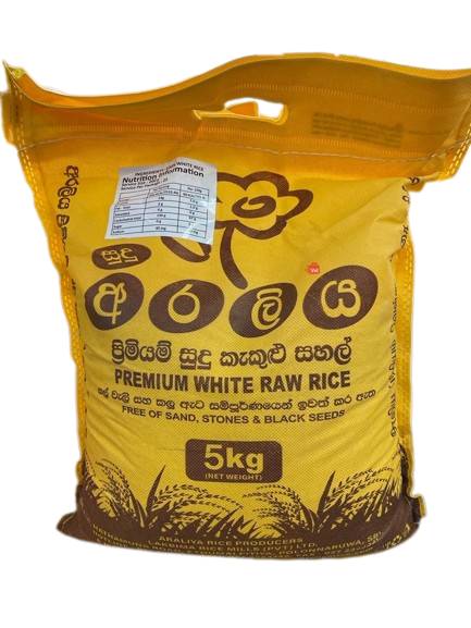 Araliya Premium White Raw Rice 5Kg