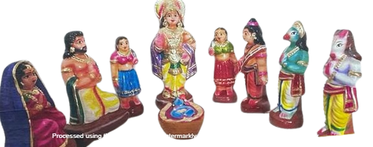 Krishnar Jananam Set/ Dasa Avataram Golu Set/ Ten Incarnations Navarathri Dolls/ Kolu dolls/ Dasavatara Golu Bommai/ Dhasavataram Navaratri Set/ Ten Avatars Golu Dolls/ Dasa Avatars Navarathri Set/ Navarathri golu dolls