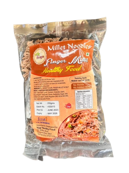 Yogie Ragi (Finger) Millet Noodles 200G