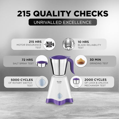 Preethi Crown - MG 205, 500W Mixer Grinder