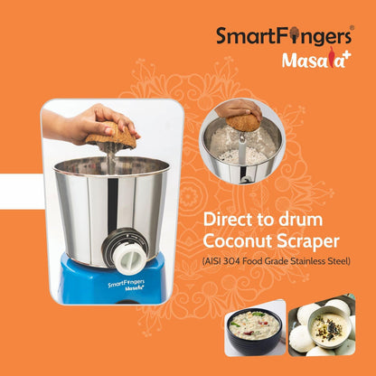 SmartFingers Masala Plus Table Top Masala Wet Grinder 230V 2L