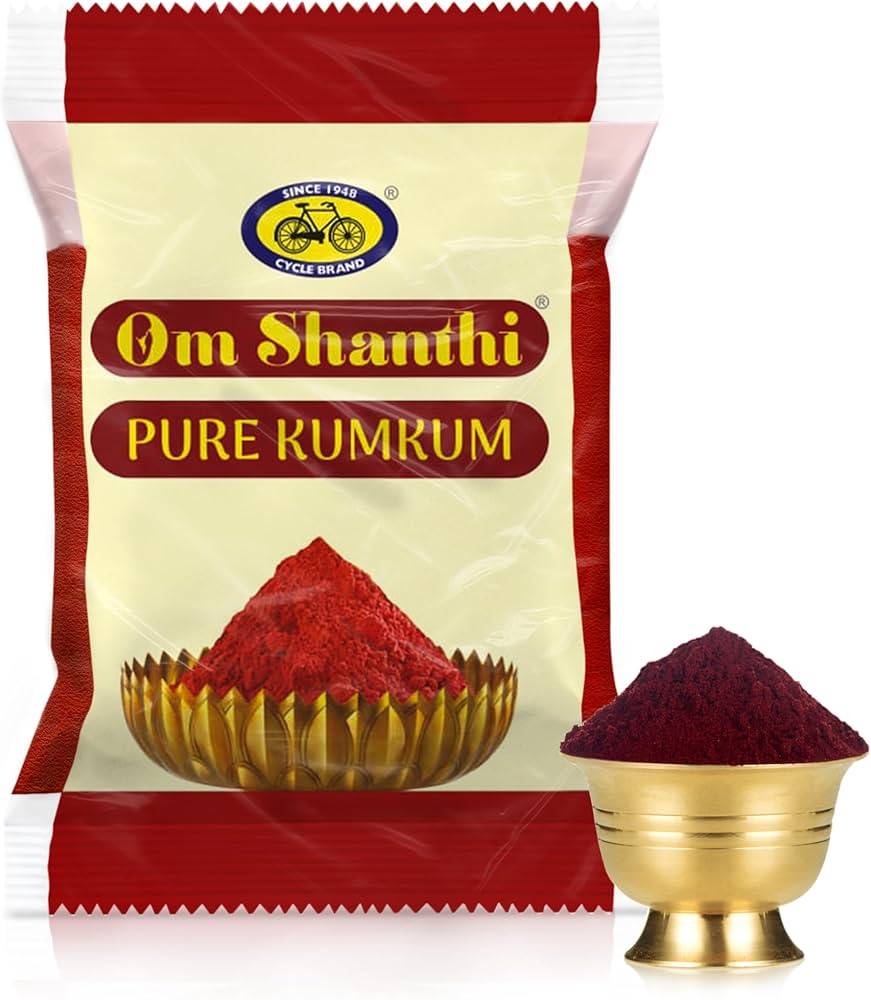 Om Shanthi Pure Red/Kumkum Tikka