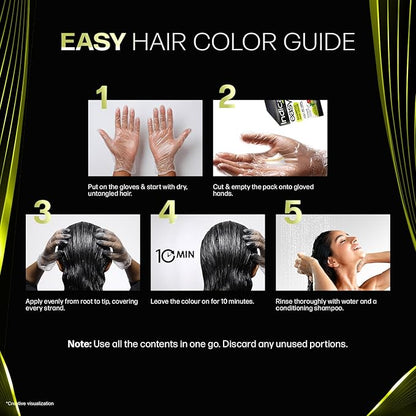 Indica Easy Shampoo In Hair Colour Natural Black 180Ml