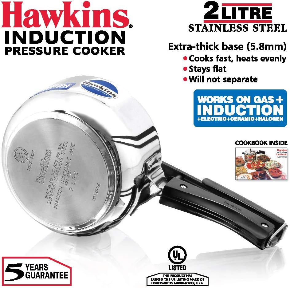 Hawkins Stainless Steel 2L Pressure Cooker