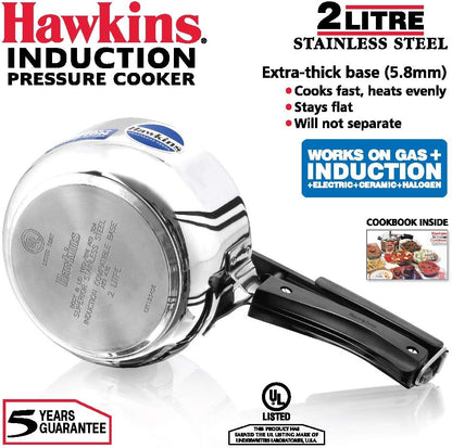Hawkins Stainless Steel 2L Pressure Cooker