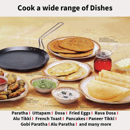 Futura Hard Anodised Flat Tava (Griddle) 26cm Diameter