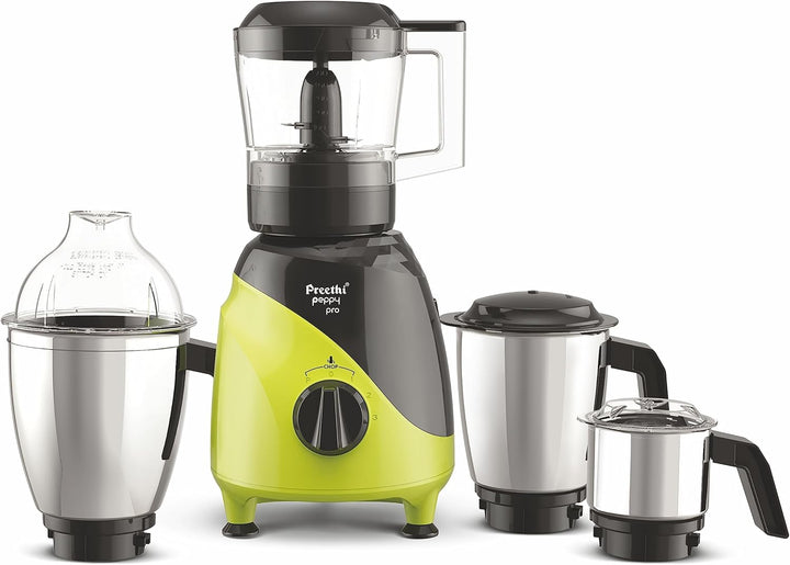 Preethi Peppy Pro 750W Mixer Grinder - Green/Black (MG 247)
