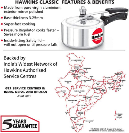 Hawkins Classic Pressure Cooker 2Lt