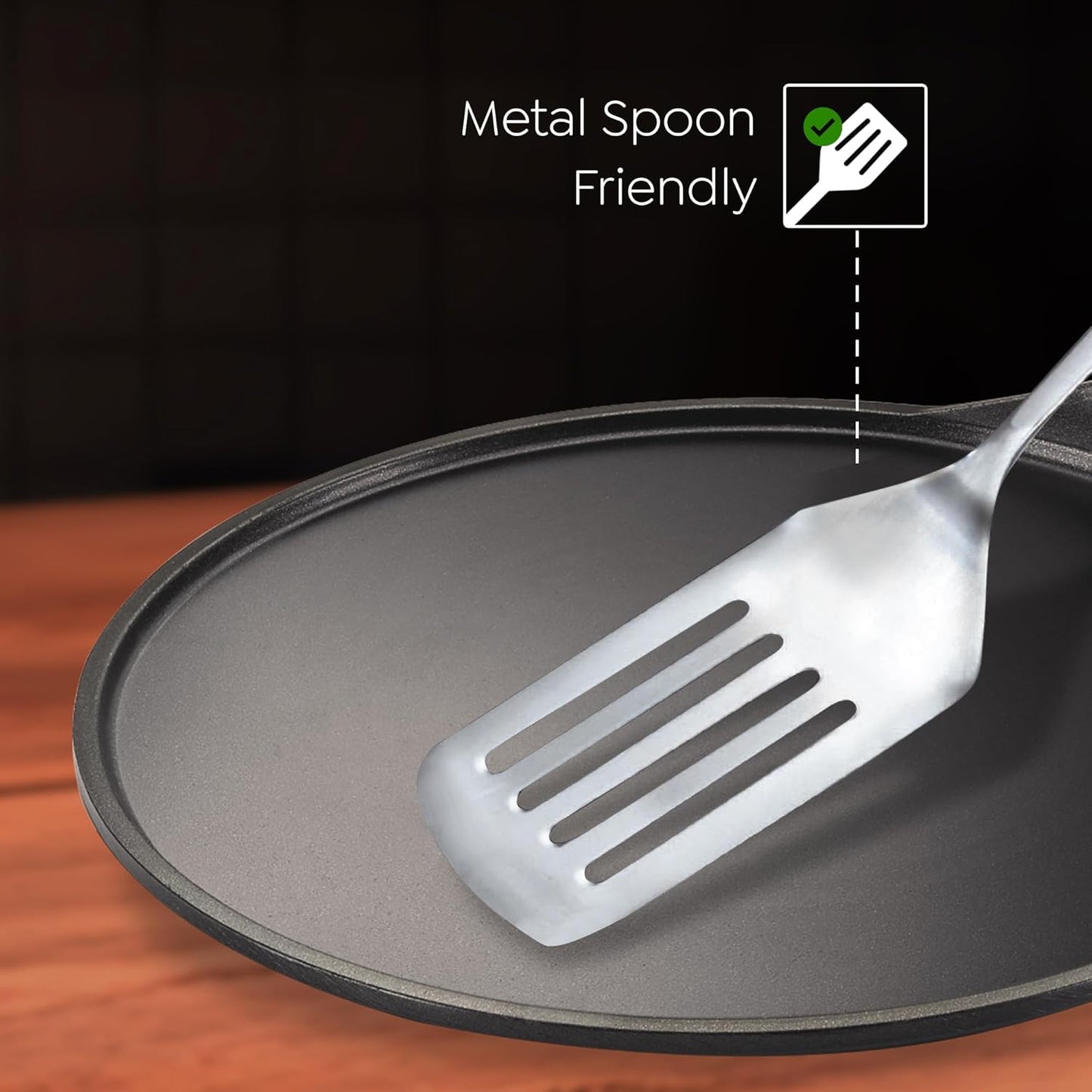 Prestige Omega Diecast Plus Aluminium Non-stick Tawa 27Cm