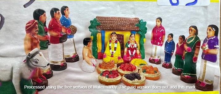 Grahapravesham  Set/ Dasa Avataram Golu Set/ Ten Incarnations Navarathri Dolls/ Kolu dolls/ Dasavatara Golu Bommai/ Dhasavataram Navaratri Set/ Ten Avatars Golu Dolls/ Dasa Avatars Navarathri Set/ Navarathri golu dolls