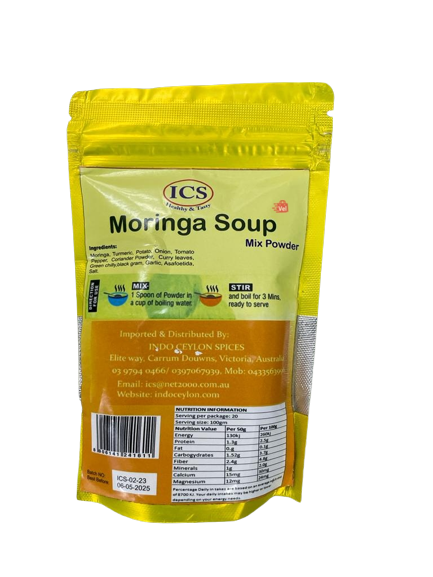 Ics Moringa Soup Mix Powder 100G