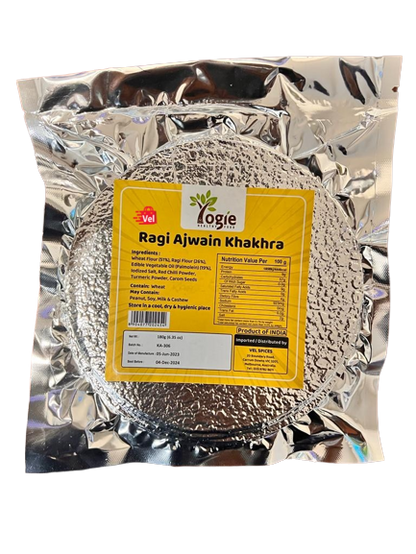 Yogie Ragi Ajwain Khakhra 180g-Festival Sale
