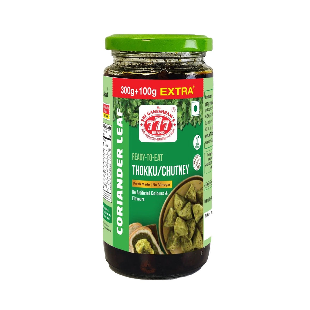 777 Coriander Leaf Thokku Chutney 300G