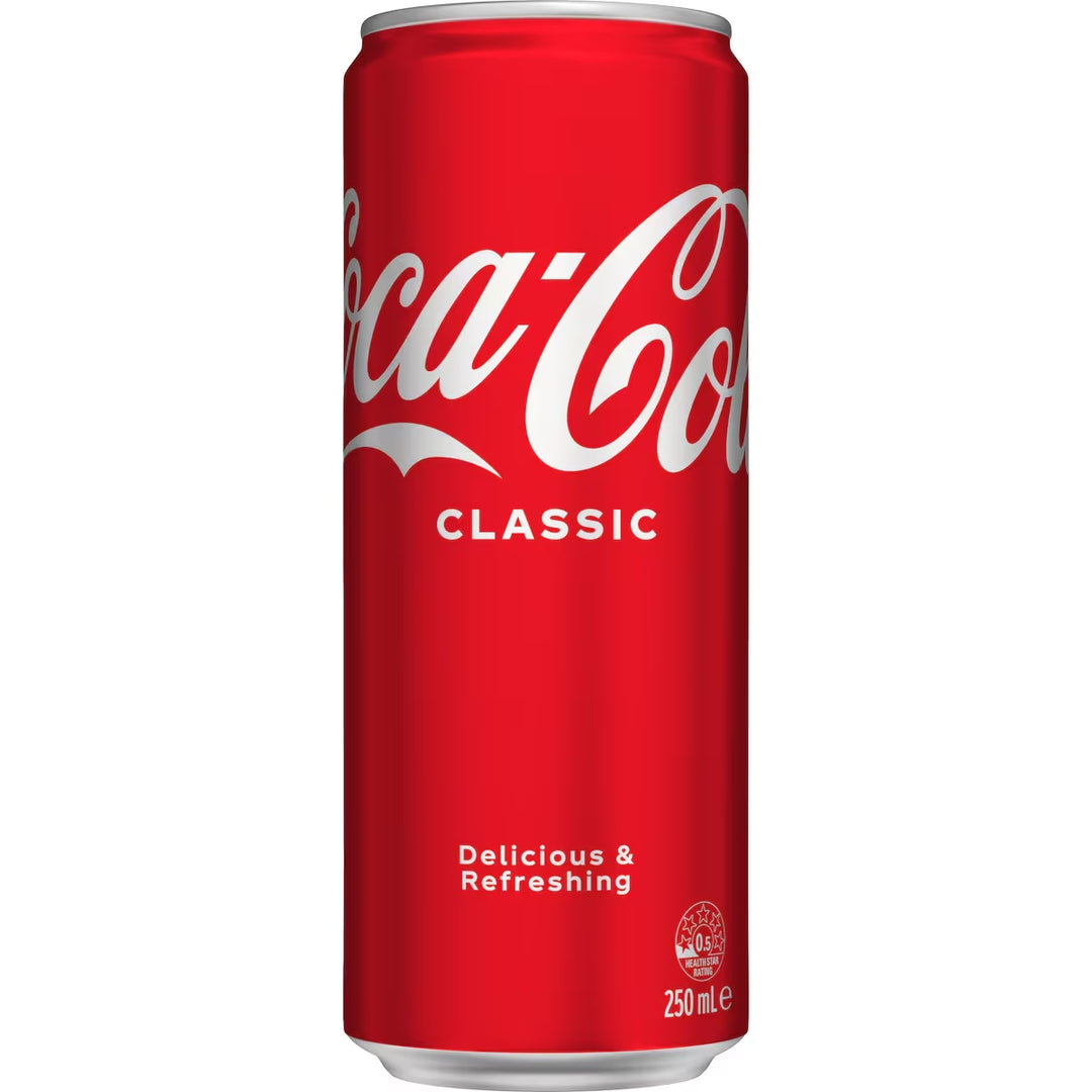 Coca - Cola Classic Soft Drink Mini Can 250ml