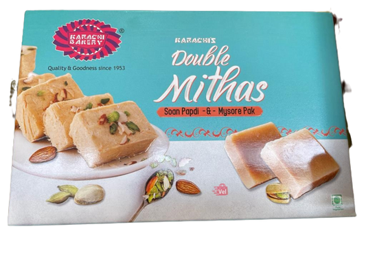 Karachi Double Mithas Soan Papdi Mysor Pak 400G