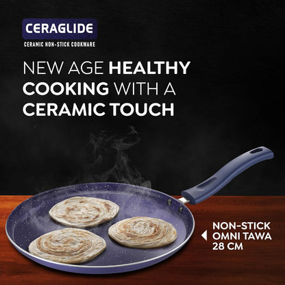 Prestige Ceraglide Ceramic Non Stick Omni Tawa 28Cm