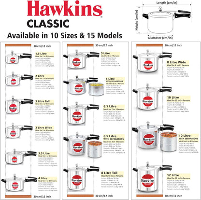 Hawkins Classic Pressure Cooker 2Lt