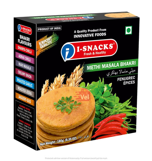 Isnacks Methi Masala Bhakri 180G