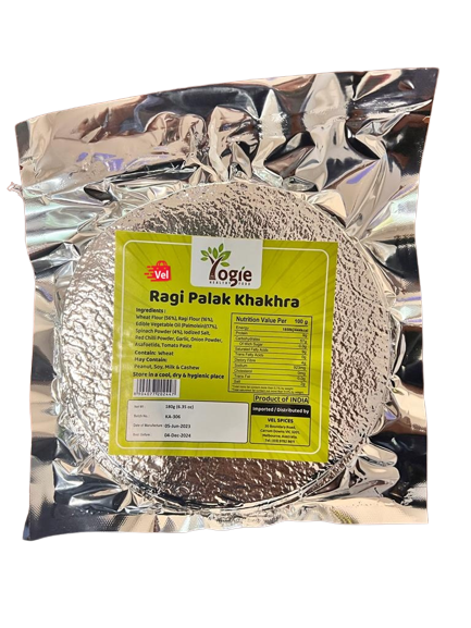 Yogie Ragi Palak Khakhra 200G