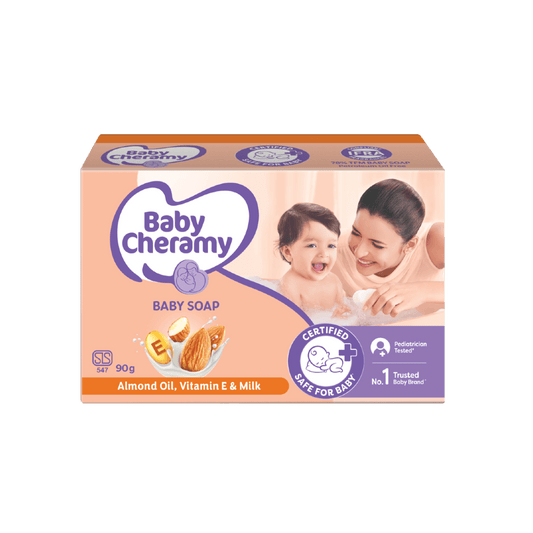 Baby Cheramy Soap Almond Oil, Vitamin E And Milk 90G