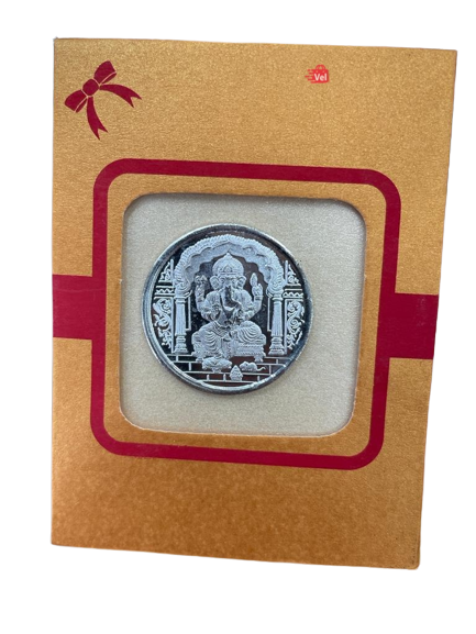God Ganesh silver coin 10G