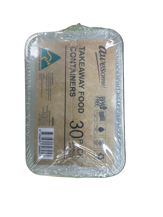 Green Earth Awesome Food Container 500Ml 30 Pcs