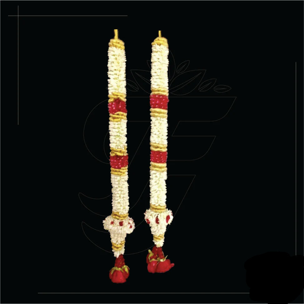 Fresh Aandal Garlands Made in Tuberoses (pre-order 2 weeks)