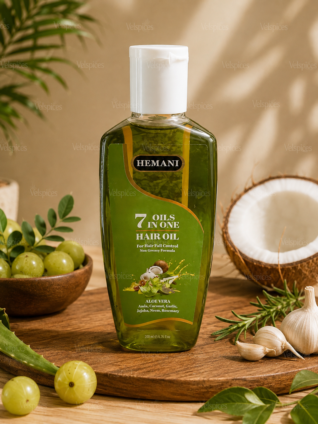Hemani 7 Oils in One Hair Oil for Hair Fall Control 200ml