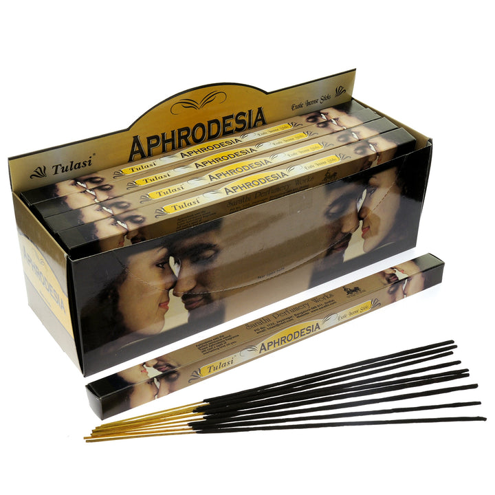 Aphroesia Tulasi Exotic Incense Sticks Box (6 pack)