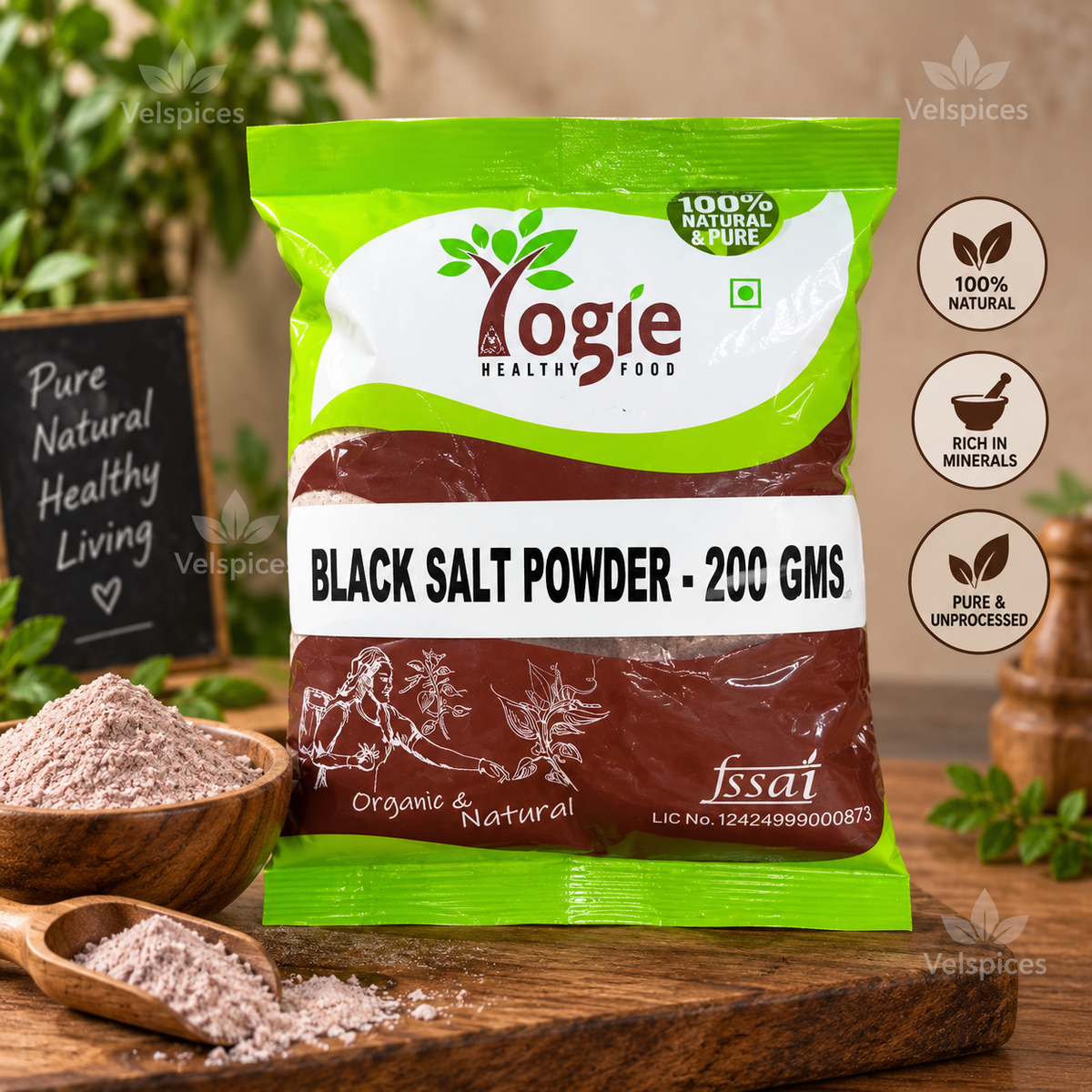 Yogie Black Salt Powder 200g-Spring Sale