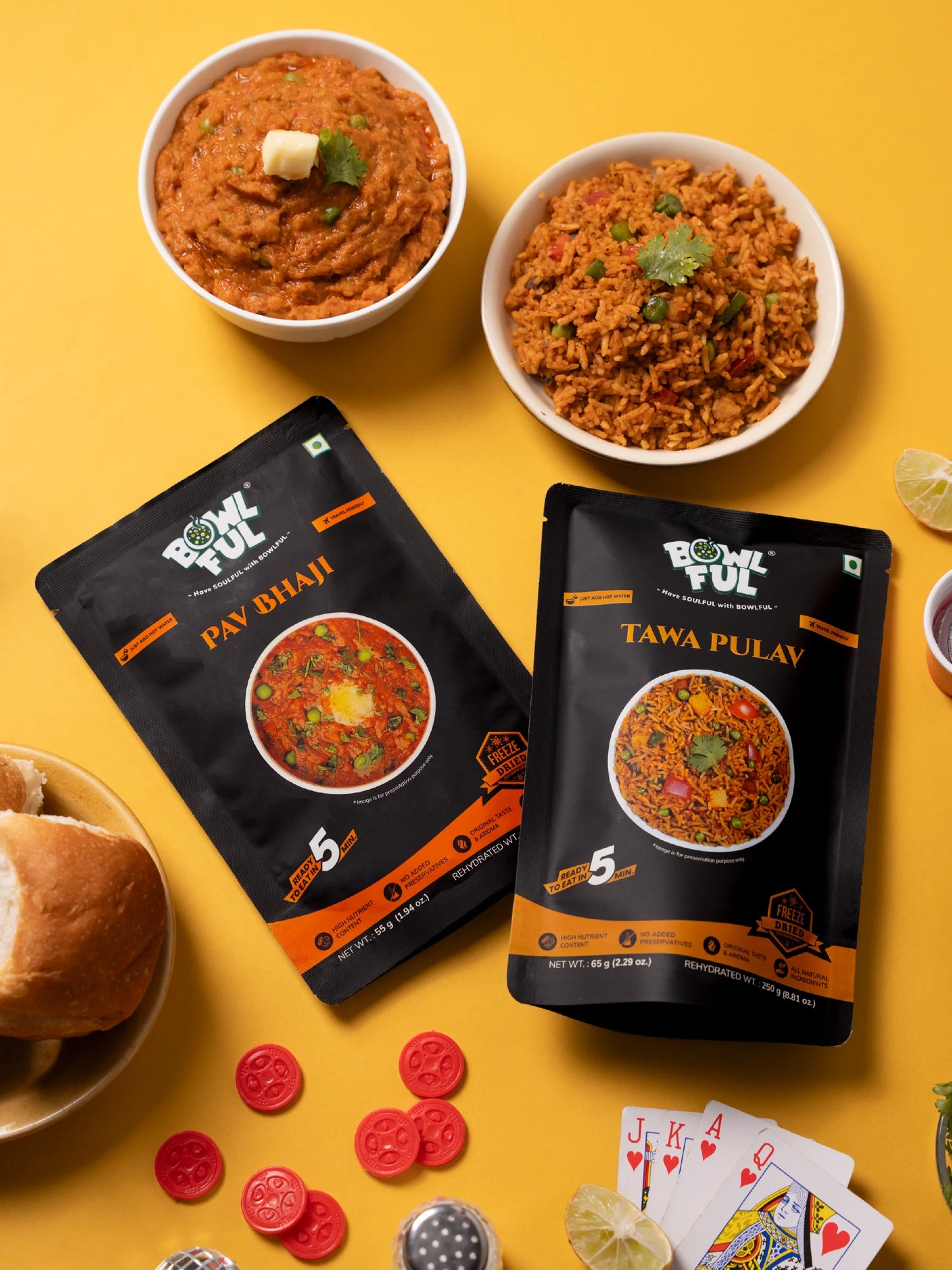 Bowl Ful Pav Bhaji 55G (Vegetarian)