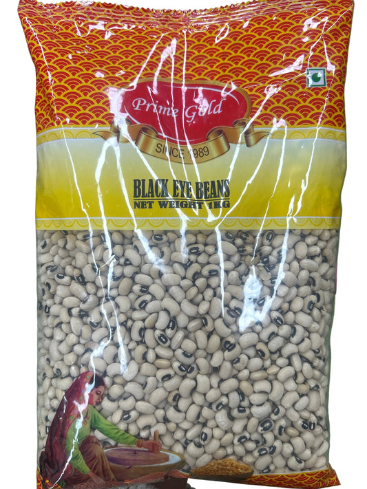 Prime Gold Black Eye Beans 1Kg