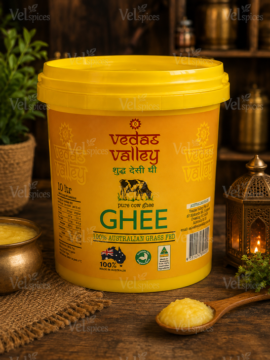 Vedas Valley Pure Cow Ghee 10L – 100% Australian Grass Fed - Onam Sale