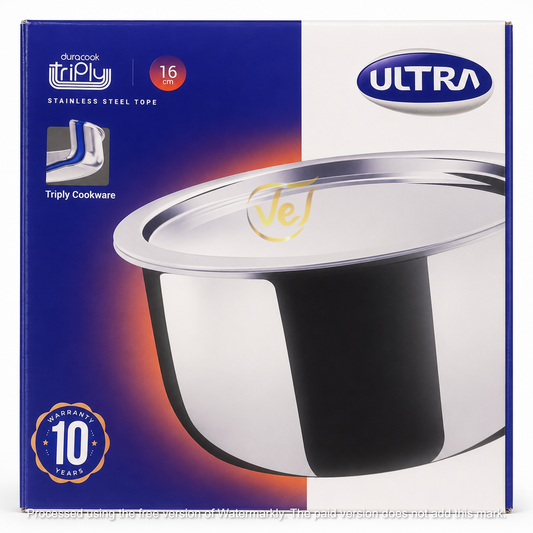 Ultra Duracook tri ply stainless steel tope 16cm