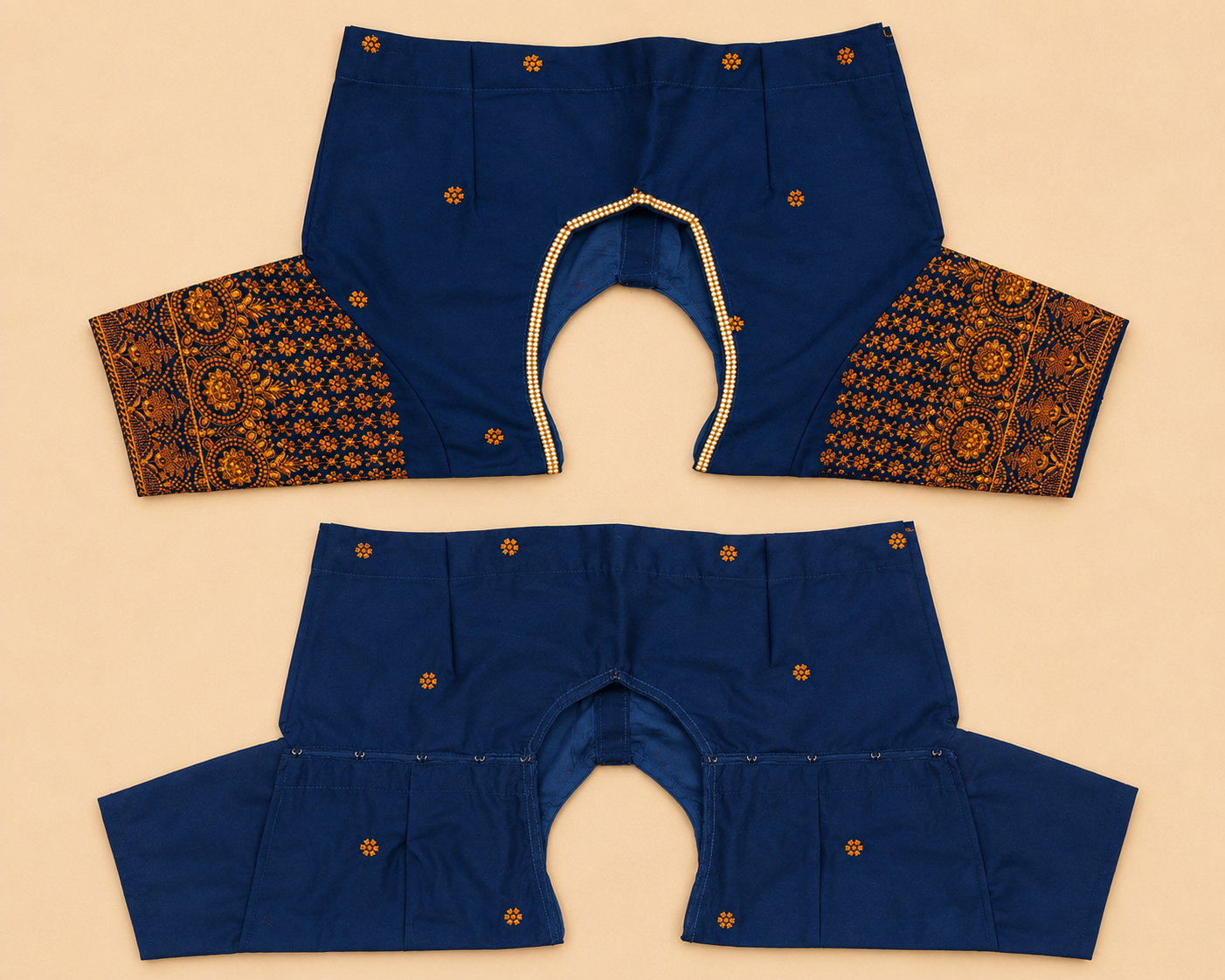 Saree Blouse Flower Pattern - Size 34