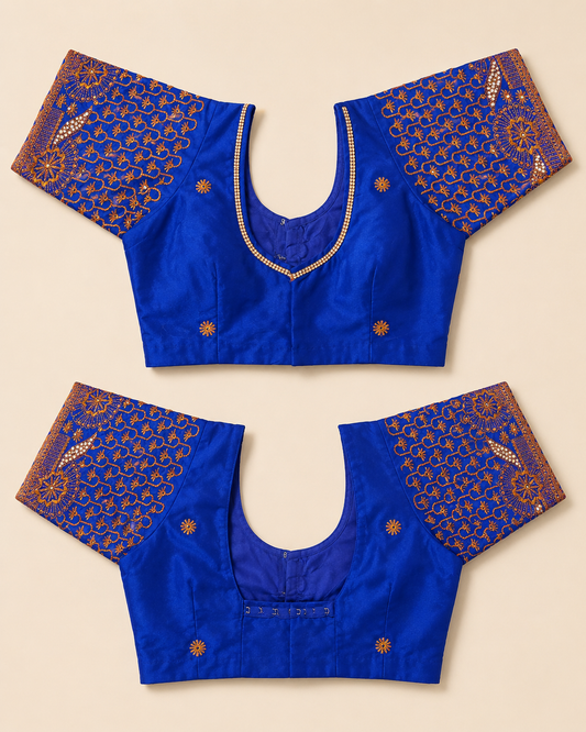 Saree Blouse Royal Blue - Size 36