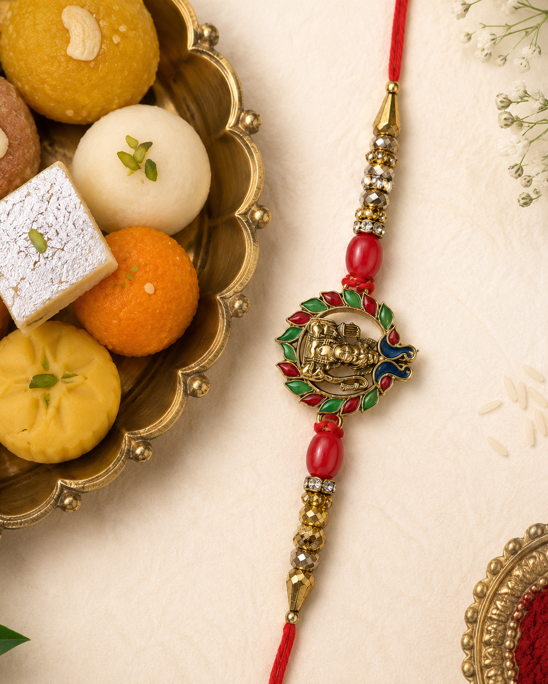 Rakhi/Raki Rama Statue with beads (Online Exclusive)