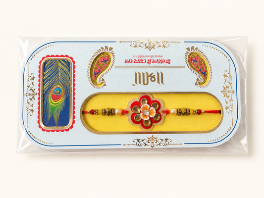 Rakhi/Raki Flower with Beads (Online exclusive)