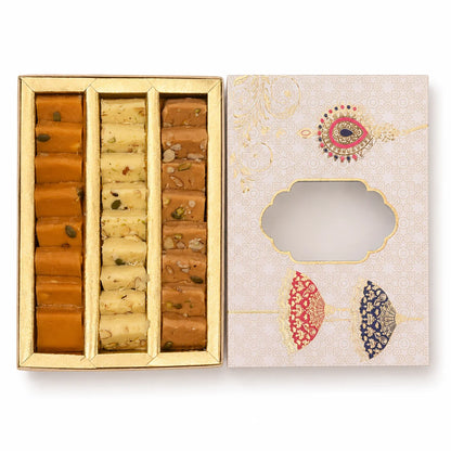 Fresh Sweet Pack 800G - Besan Burfi & Pista Burfi & Bikaneri Burfi-Raki Sale