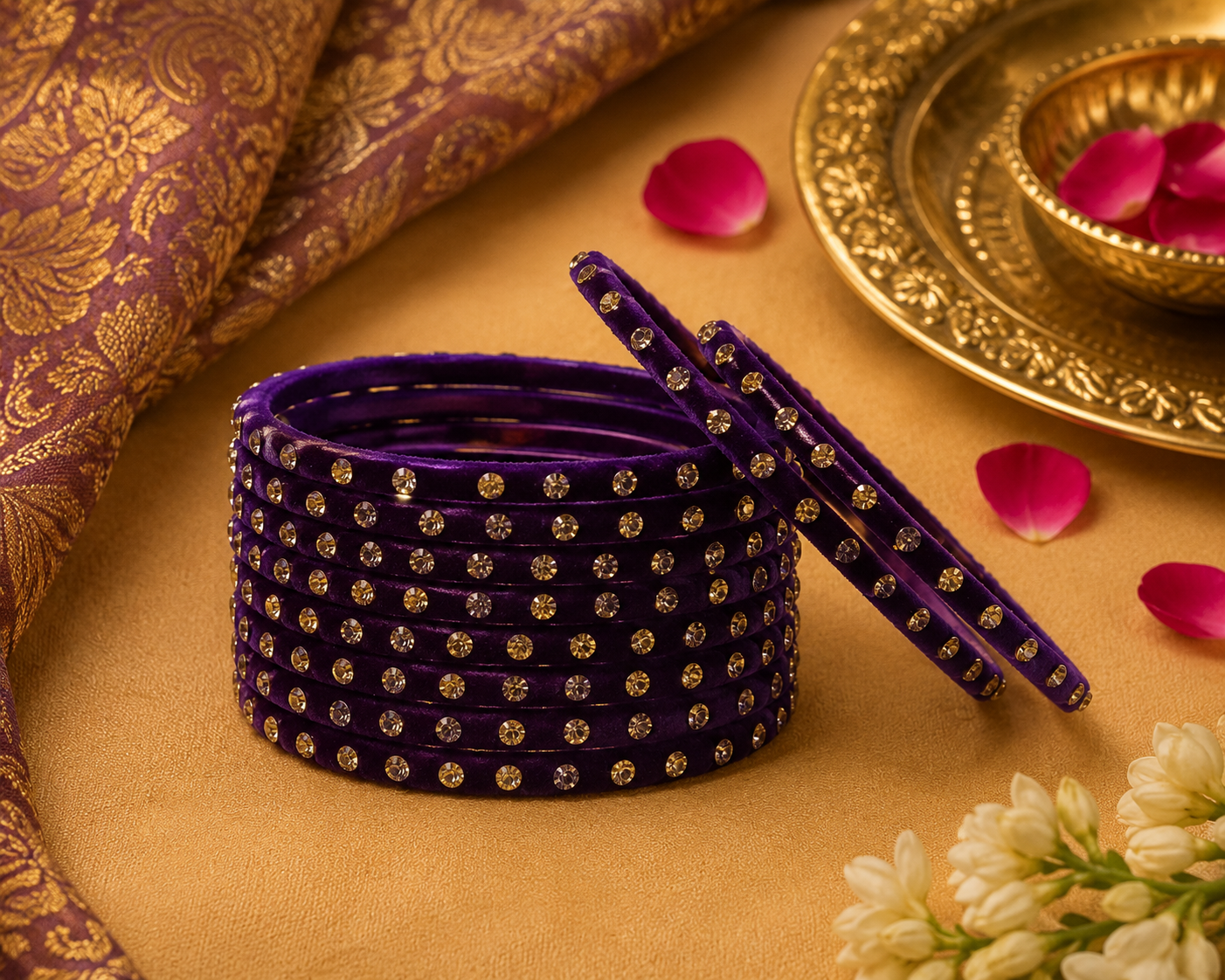Purple Gemstone Bangles