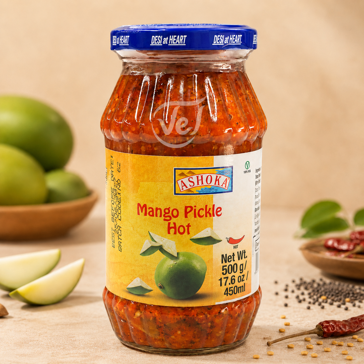 Ashoka Mango Pickle Hot 450Ml