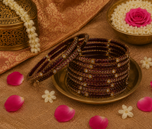 Glass Red Bangles (multiple sizes available)