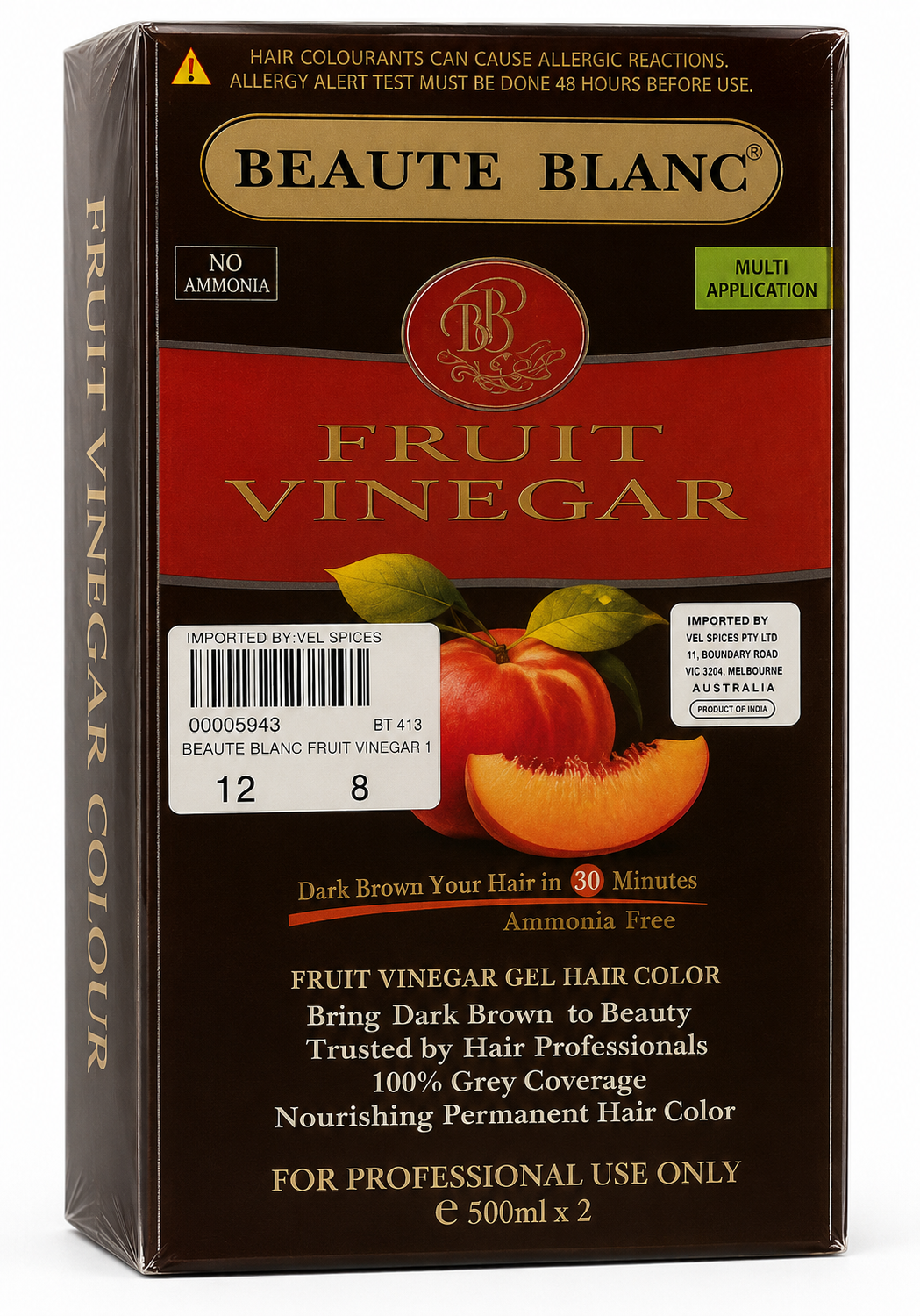 Beaute Blanc Fruit Vinegar Natural Black 500ml