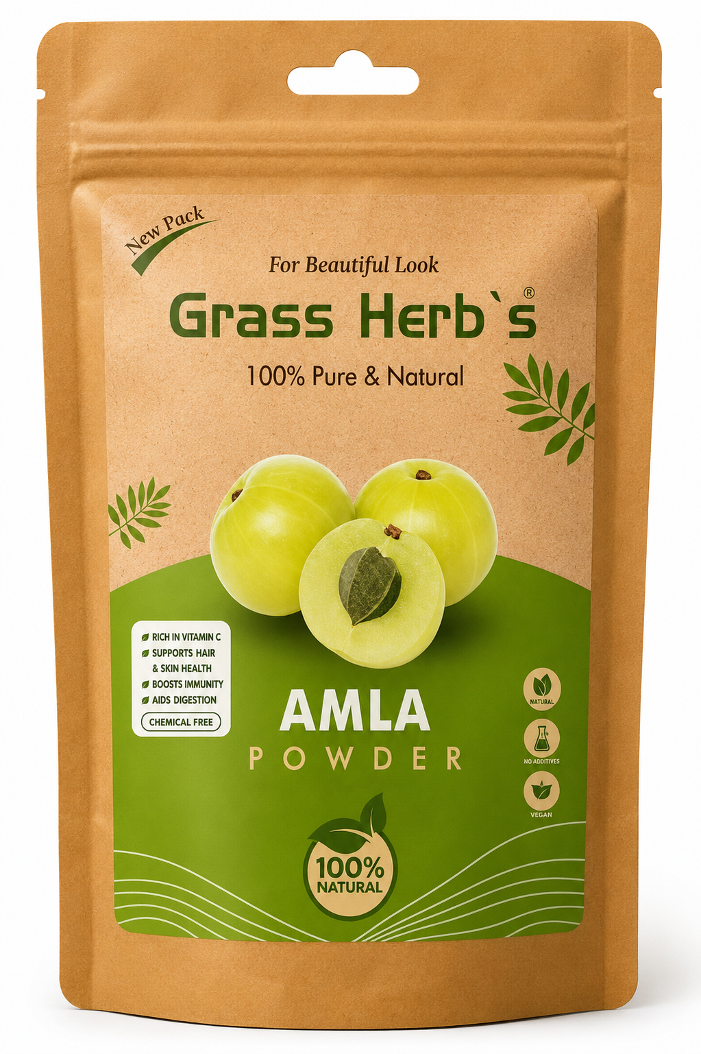 Grass Herbs Amla Powder 100g