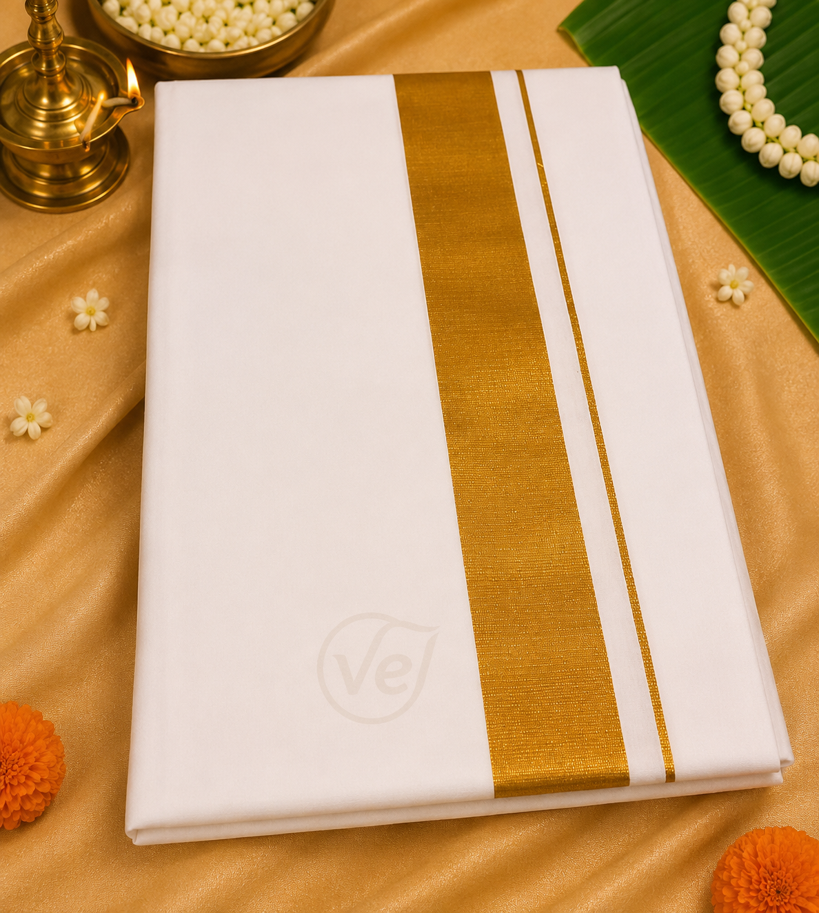 Veena President Single Dhotie - 127cm x 2metres (approximately)
